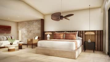 Ropa de cama de alta calidad y minibar con artículos gratuitos