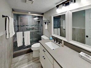 Shower, towels