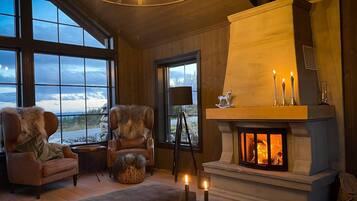 Kabin, 5 kamar tidur, balkon, pemandangan gunung | Interior