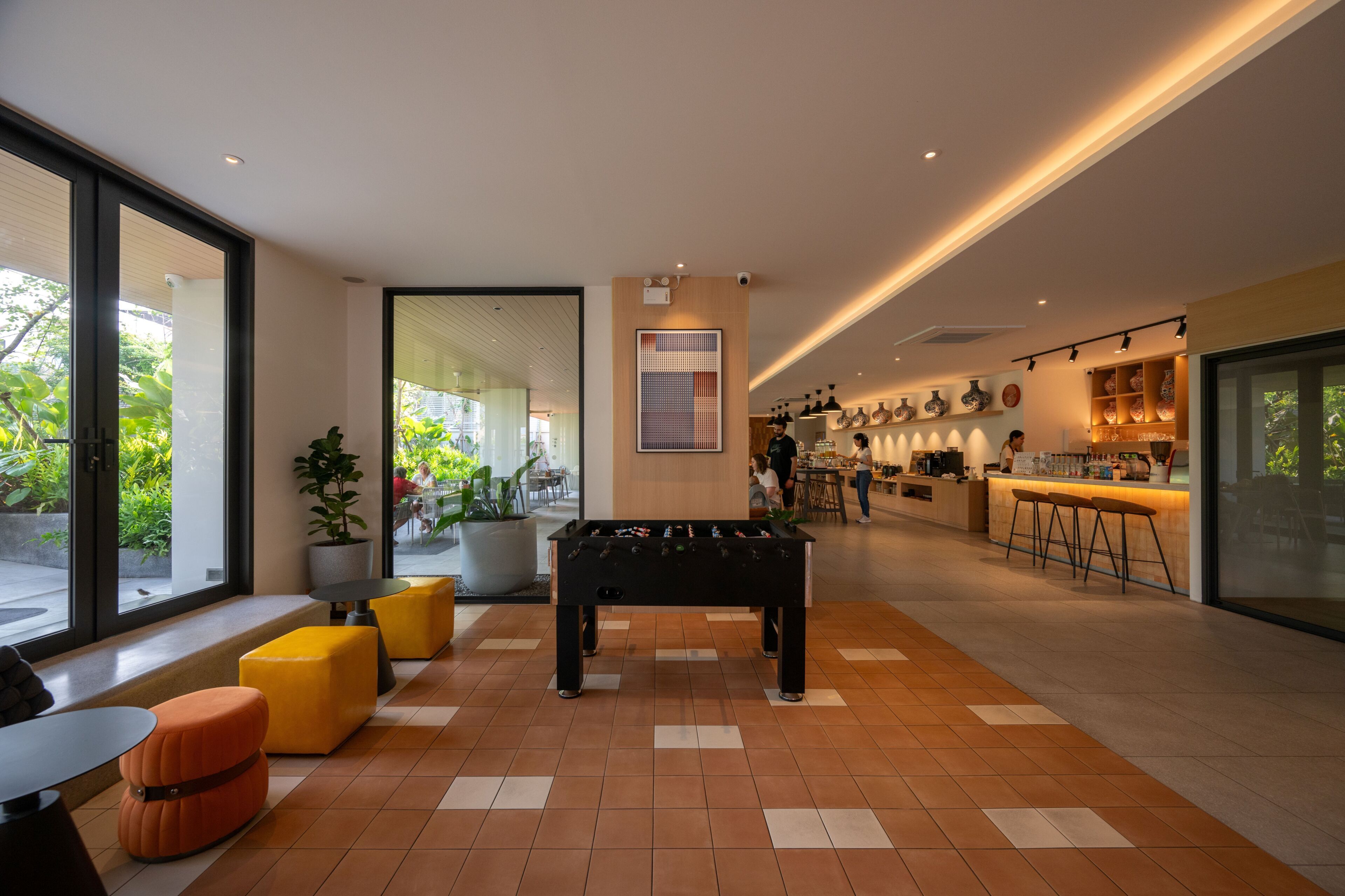 Sitteområde i lobbyen