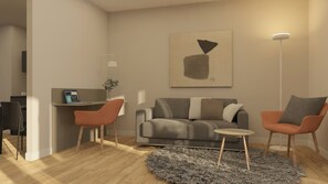 Chambre Classique | Coin séjour