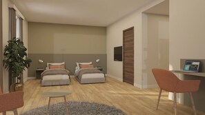 Habitación doble | Minibar, escritorio, wifi gratis y ropa de cama 