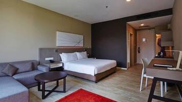 In-room safe, desk, blackout curtains, iron/ironing board