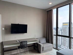 Coffres-forts dans les chambres, bureau, rideaux occultants