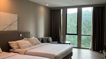 In-room safe, desk, blackout curtains, iron/ironing board