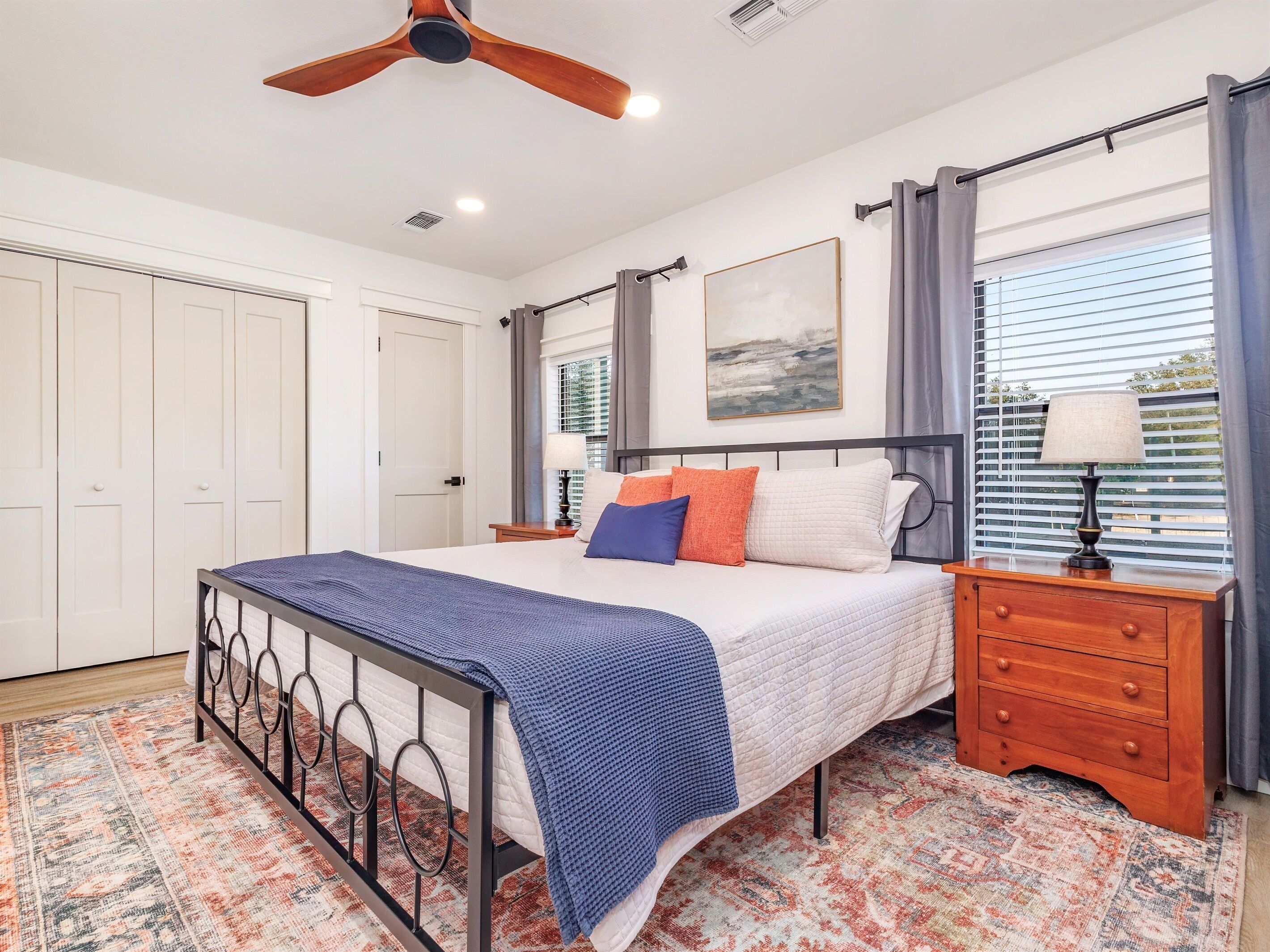 2 bedrooms, iron/ironing board, travel crib, free WiFi