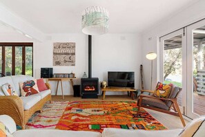 TV og peis