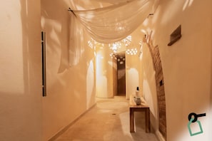 Sauna, hot tub, steam room, massages