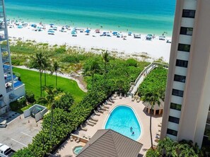 A heated pool - Come and get those Toes in the Sand at this fabalous Beachfront Condo.... (Marco Island)