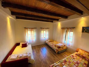2 bedrooms, bed sheets