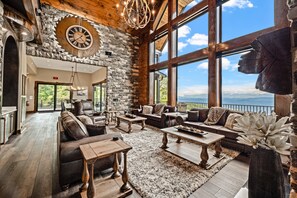 Smart TV, fireplace, video games