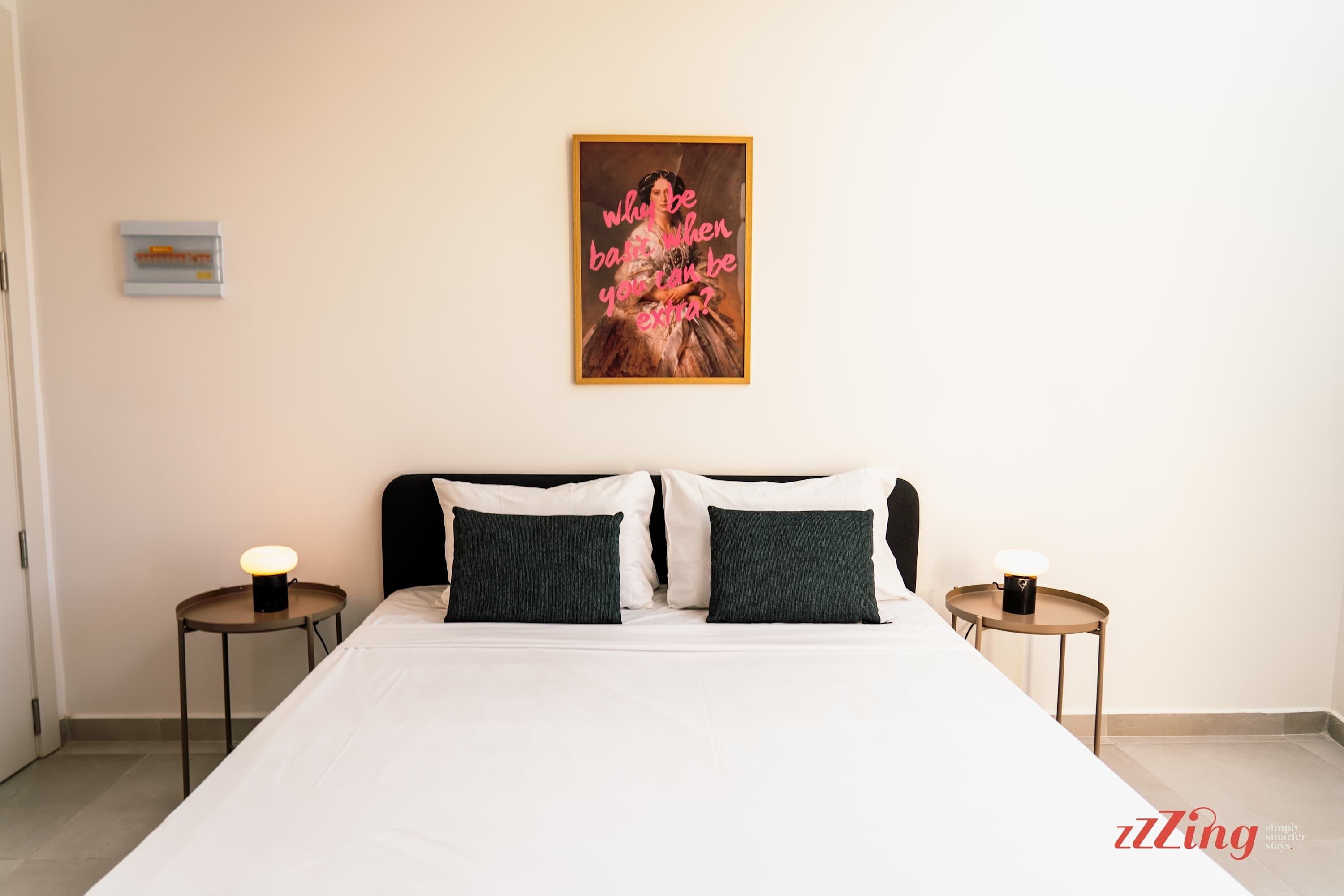 2 bedrooms, iron/ironing board, travel cot, WiFi