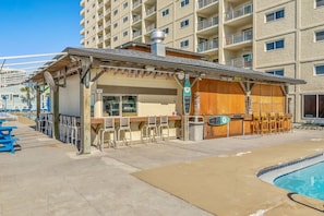 A heated pool