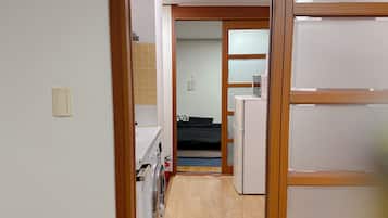 Classic Double Room | Living area | 90-inch Smart TV with cable channels, pay movies, heated floors