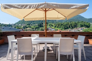 Appartamento, 2 camere da letto, vista montagna | Terrazza/patio