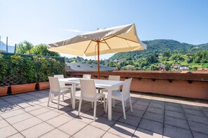 Leilighet, 2 soverom, fjellutsikt | Terrasse/patio