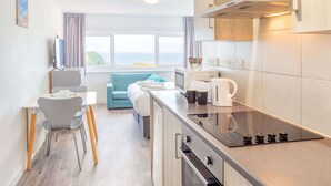 Fridge, microwave, oven, stovetop - Seaview Studio (Ilfracombe)