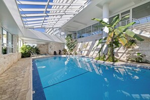 Indoor pool, a heated pool