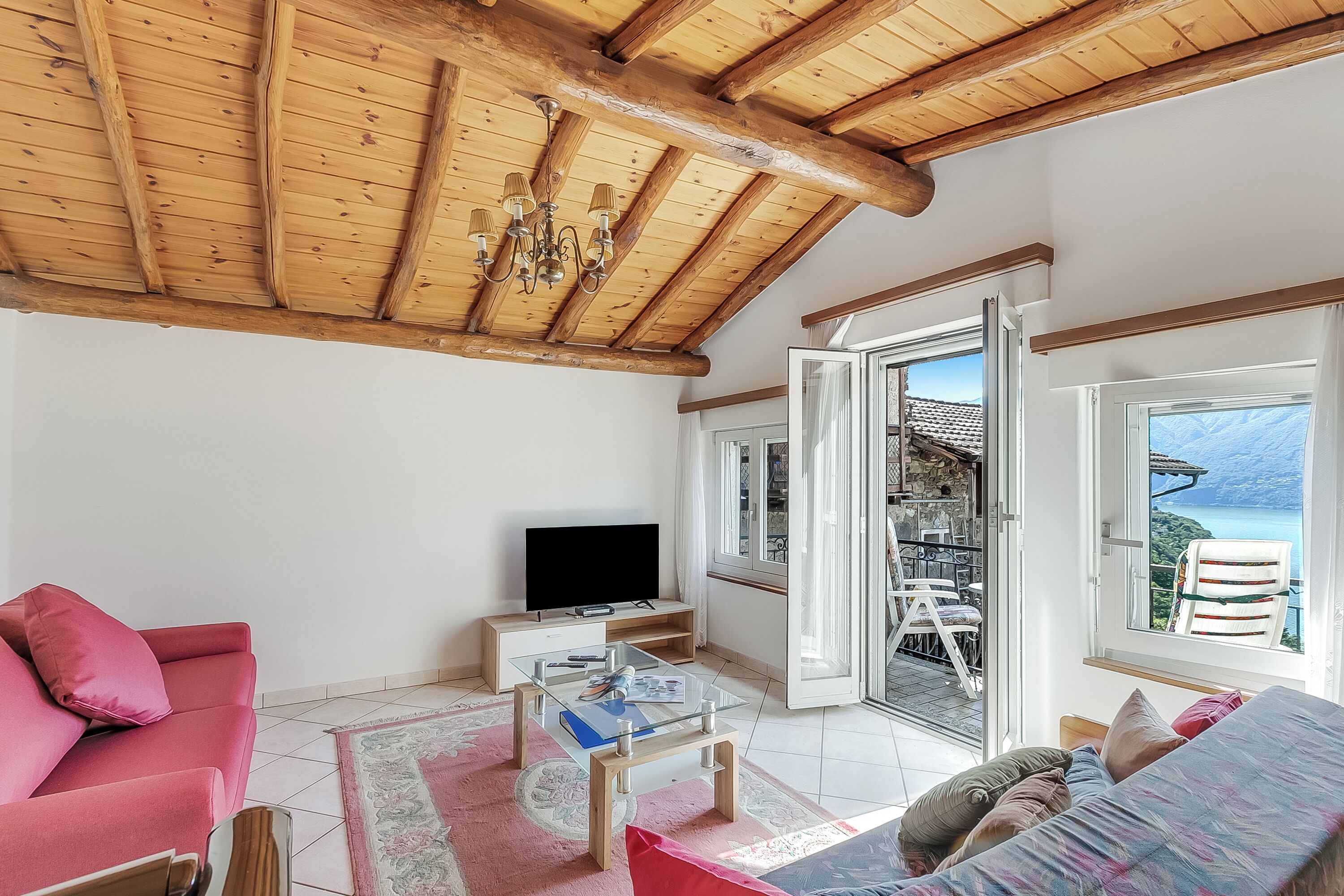 Standard-Chalet, Mehrere Schlafzimmer (Rustico la Staleta) | Wohnbereich