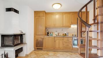 Standard Chalet, 1 Bedroom (Rustico la Staleta) | Private kitchen | Fridge, oven, stovetop, dishwasher