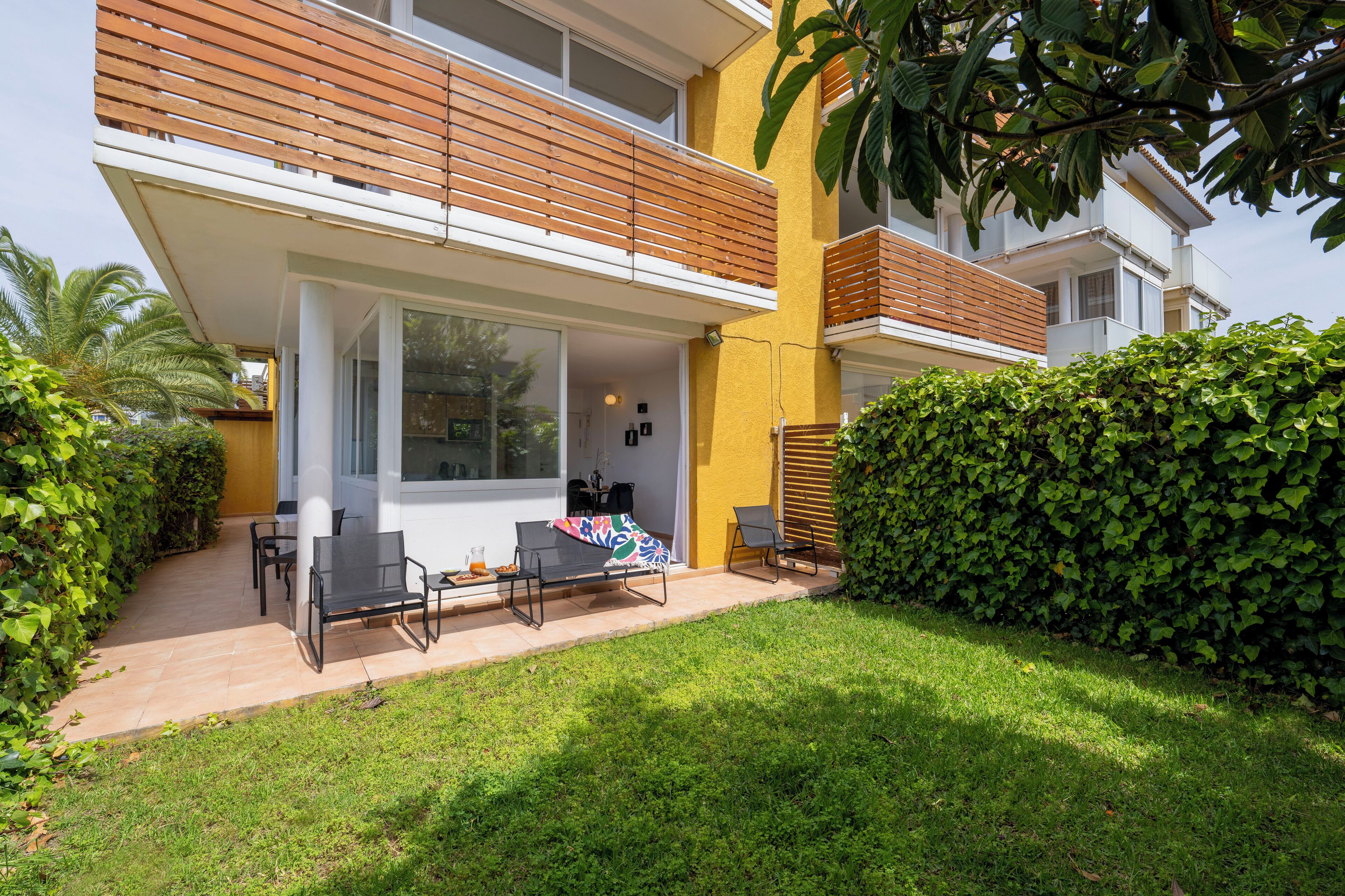 Appartement Standard, animaux de compagnie acceptés, vue cour intérieure | Terrasse/Patio