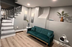 House, 2 Bedrooms, Smoking, City View | Living room - Cozy Modern Home With Large Fenced in Backyard (Camden)