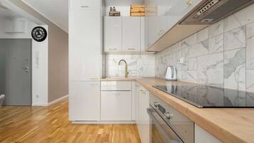 Fridge, oven, stovetop, dishwasher