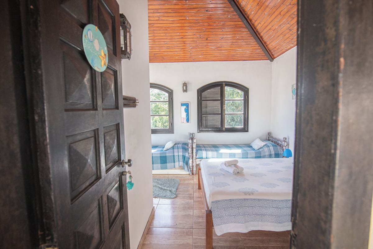 Family Quadruple Room, Courtyard View | Blackout drapes, iron/ironing board, free WiFi, wheelchair access