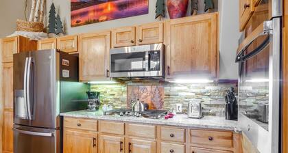 Patio w/ Peak 1 Mtn View: Main Street Frisco Condo