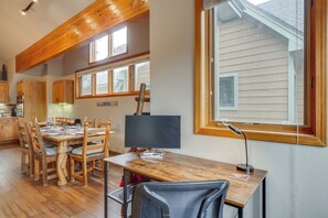 Interior - Patio w/ Peak 1 Mtn View: Main Street Frisco Condo (Frisco)