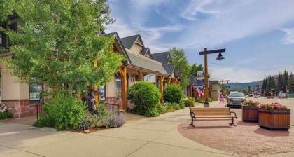 Patio w/ Peak 1 Mtn View: Main Street Frisco Condo