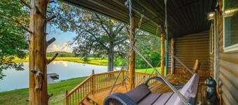 Private Lake & Dock: Log Cabin, 2 Mi to Clay!