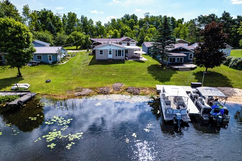 Waterfront Retreat w/ Dock & Yard in Reed City!