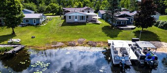 Waterfront Retreat w/ Dock & Yard in Reed City!
