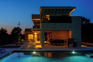 Una piscina riscaldata