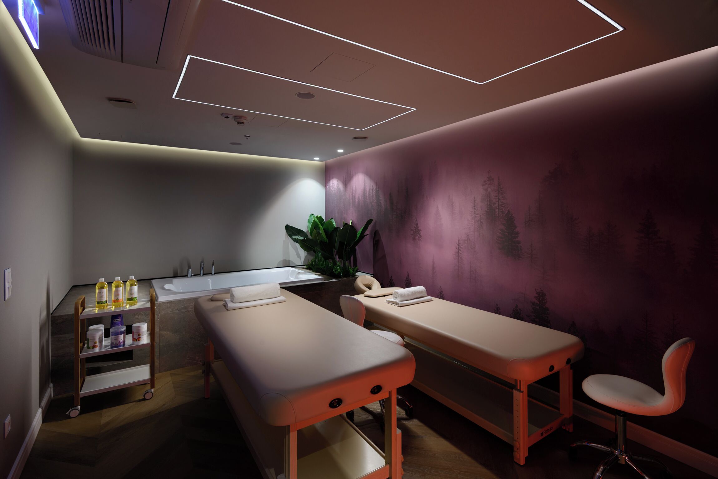 2 treatment rooms, massages