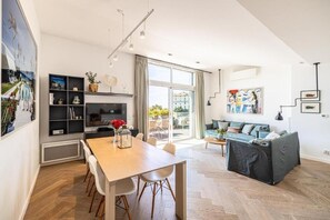 Living area - Le Boréal penthouse, terrasse et vue panoramique (Cannes)