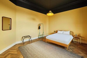 1 bedroom, iron/ironing board, travel crib, bed sheets