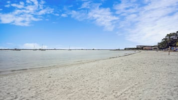 Vlak bij het strand