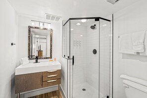 Hair dryer, towels