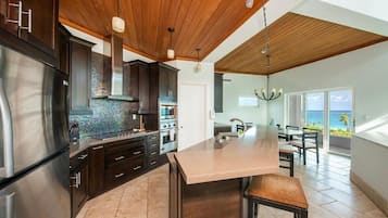 Villa, 4 Bedrooms | Private kitchen | Fridge, oven, coffee/tea maker, toaster