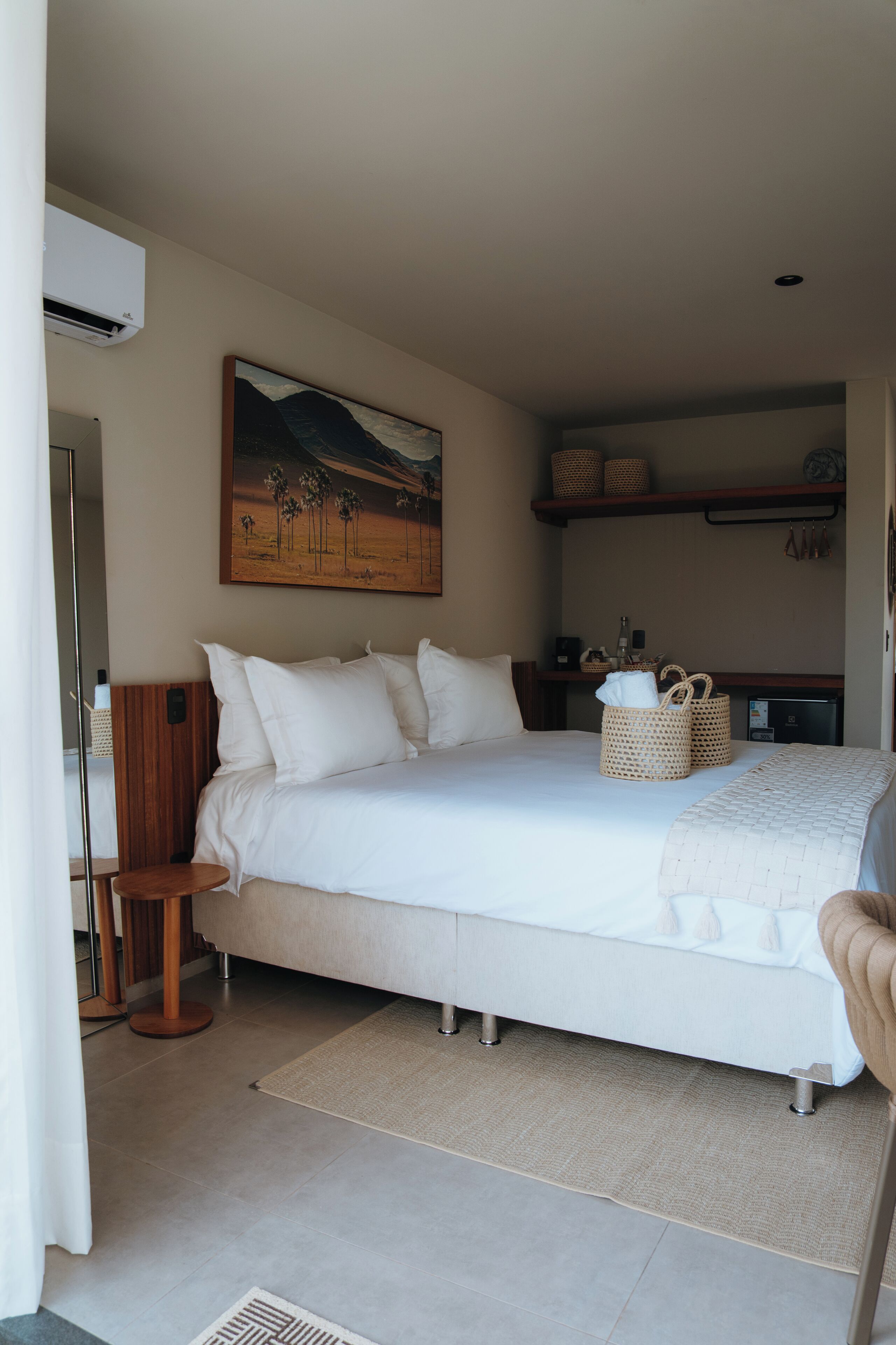 Premium bedding, minibar, in-room safe, laptop workspace