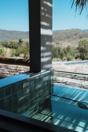 Luxury Suite, 1 King Bed, Private Pool, Garden View | Premium bedding, minibar, in-room safe, laptop workspace