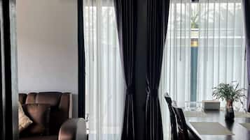 Villa, 2 Bedrooms, Private Pool | Living room | Books