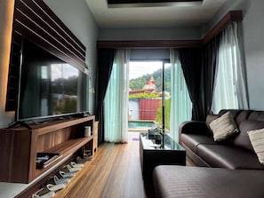 Villa, 2 Bedrooms, Private Pool | Living room | Books - Private 2 Bedroom Pool Villa in Ao Nang With Stunning Views (Krabi)
