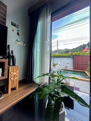 Villa, 2 chambres, piscine privée | Vue depuis l’hébergement