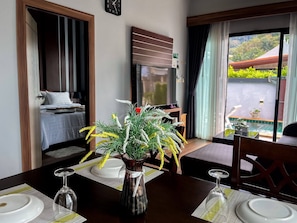 Villa, 2 Bedrooms, Private Pool | Living room | Books