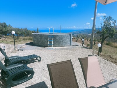 Villa 'Panorama Scurzi' with Sea View, Wi-Fi, and Air Conditioning