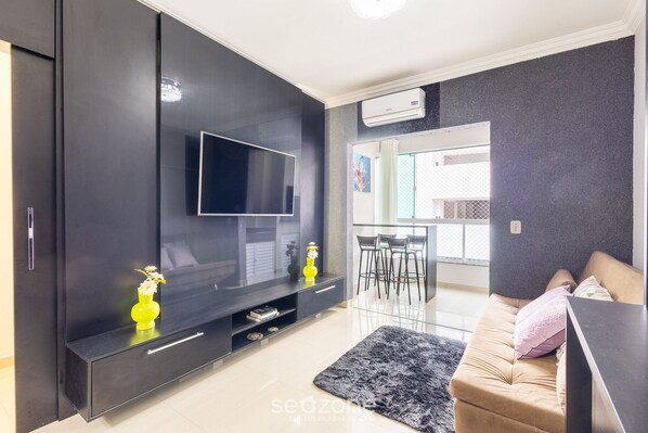 Basic Apartment | Living area - 2BR Aptbbq, Garage, Near Beach Ltl0301 (Itapema)