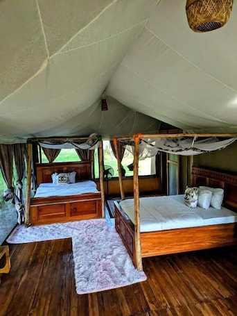 Desk, iron/ironing board, free WiFi. Double G Safaris and Camp Mikumi